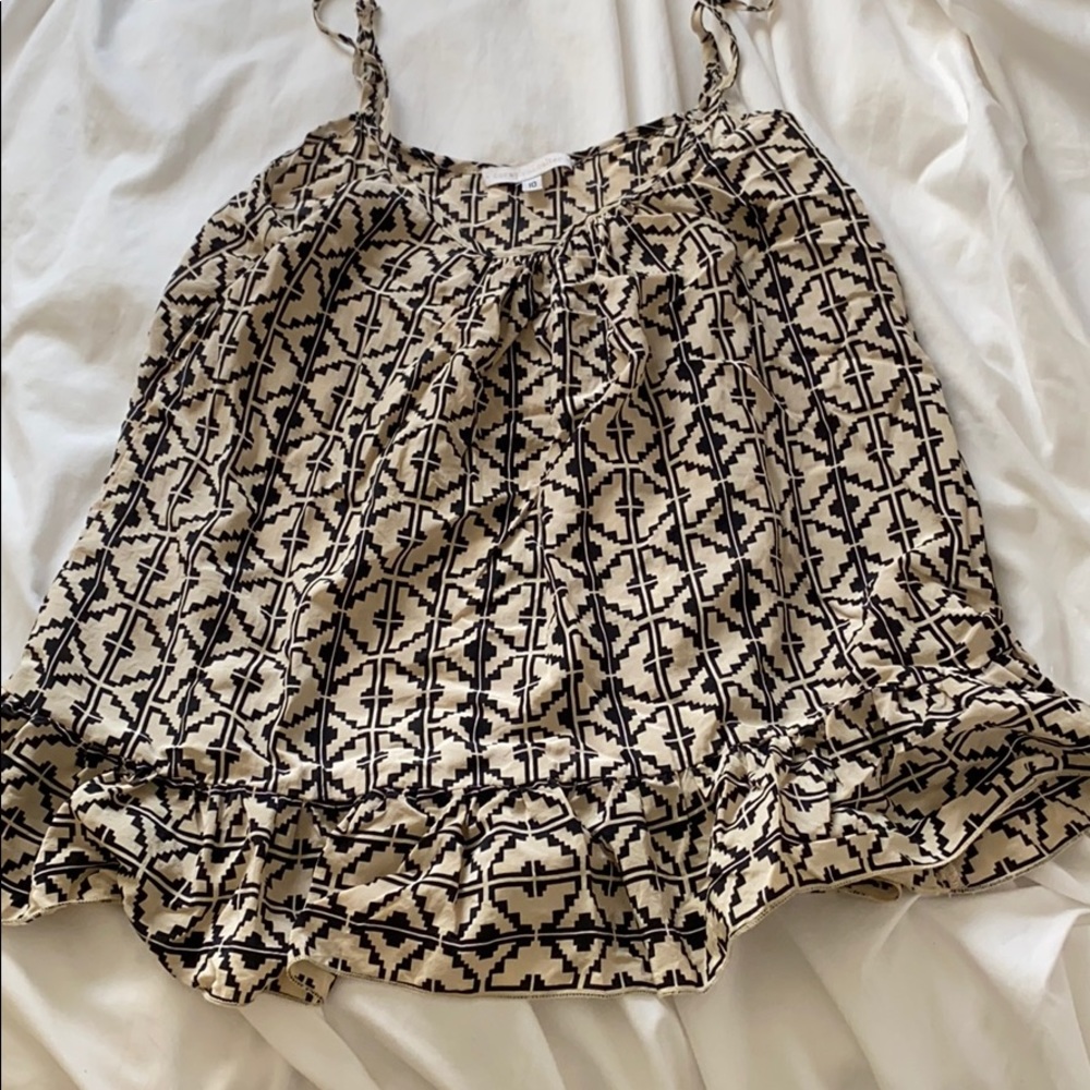 Anthropologie Corey Lynn Calter Silk Peplum Tank
